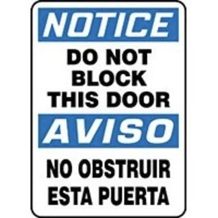 Accuform BILINGUAL OSHA NOTICE SAFETY SIGN DO SBMABR827XV